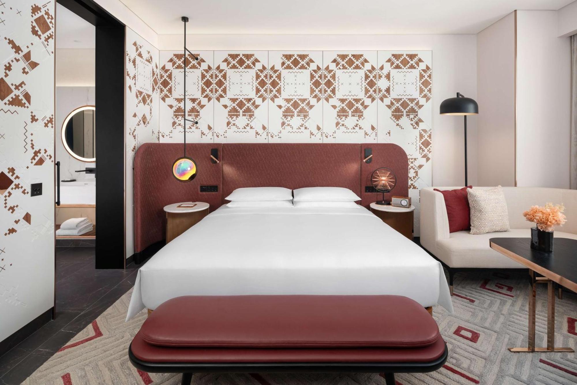 Deluxe Zimmer mit Kingsize-Bett mit Meerblick